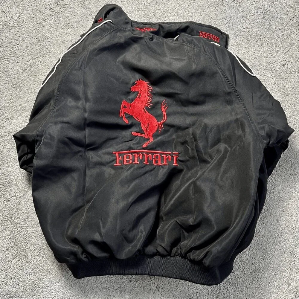 Ferrari F1 Racing Jacket Unisex BNWT Red and Black Insulated Embroidered Logo - Picture 6 of 8